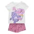 Памучна пижама за момиче Care Bears от тениска и къси панталони, 100% памук